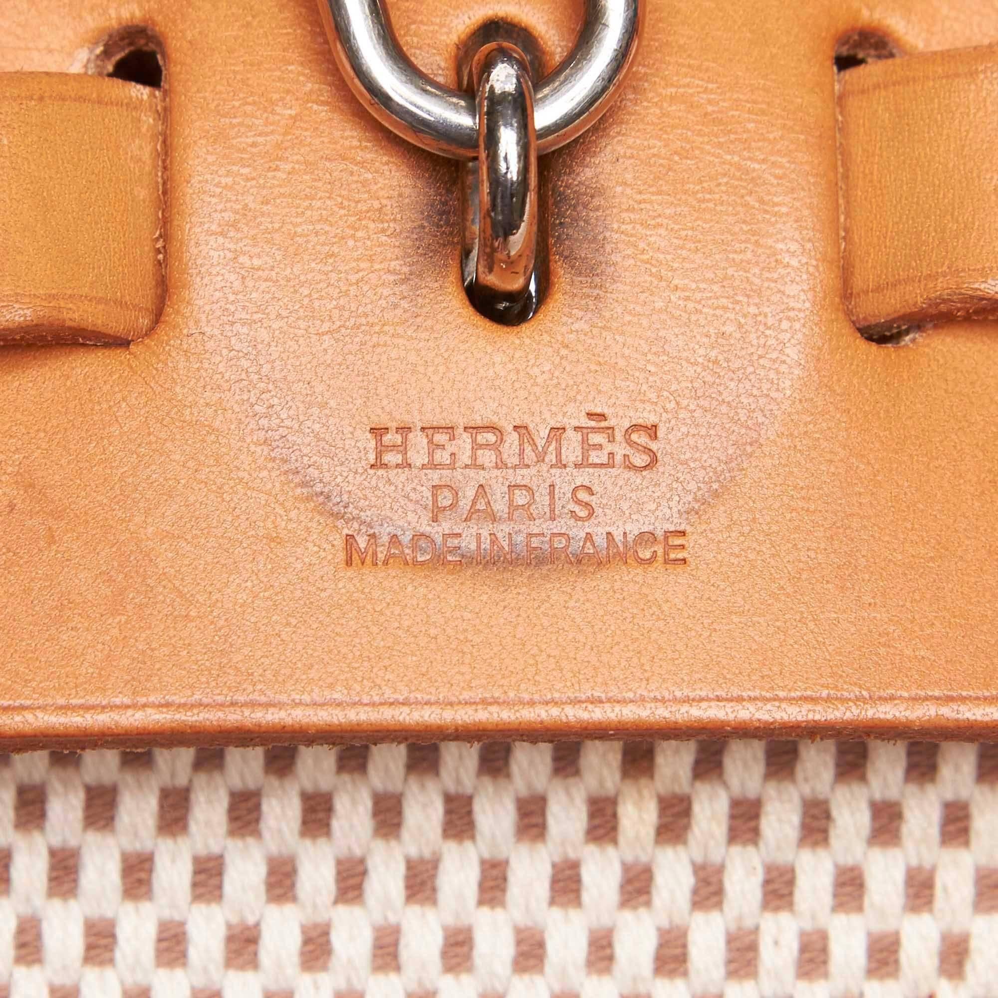 Hermes White x Brown Herbag Backpack 1