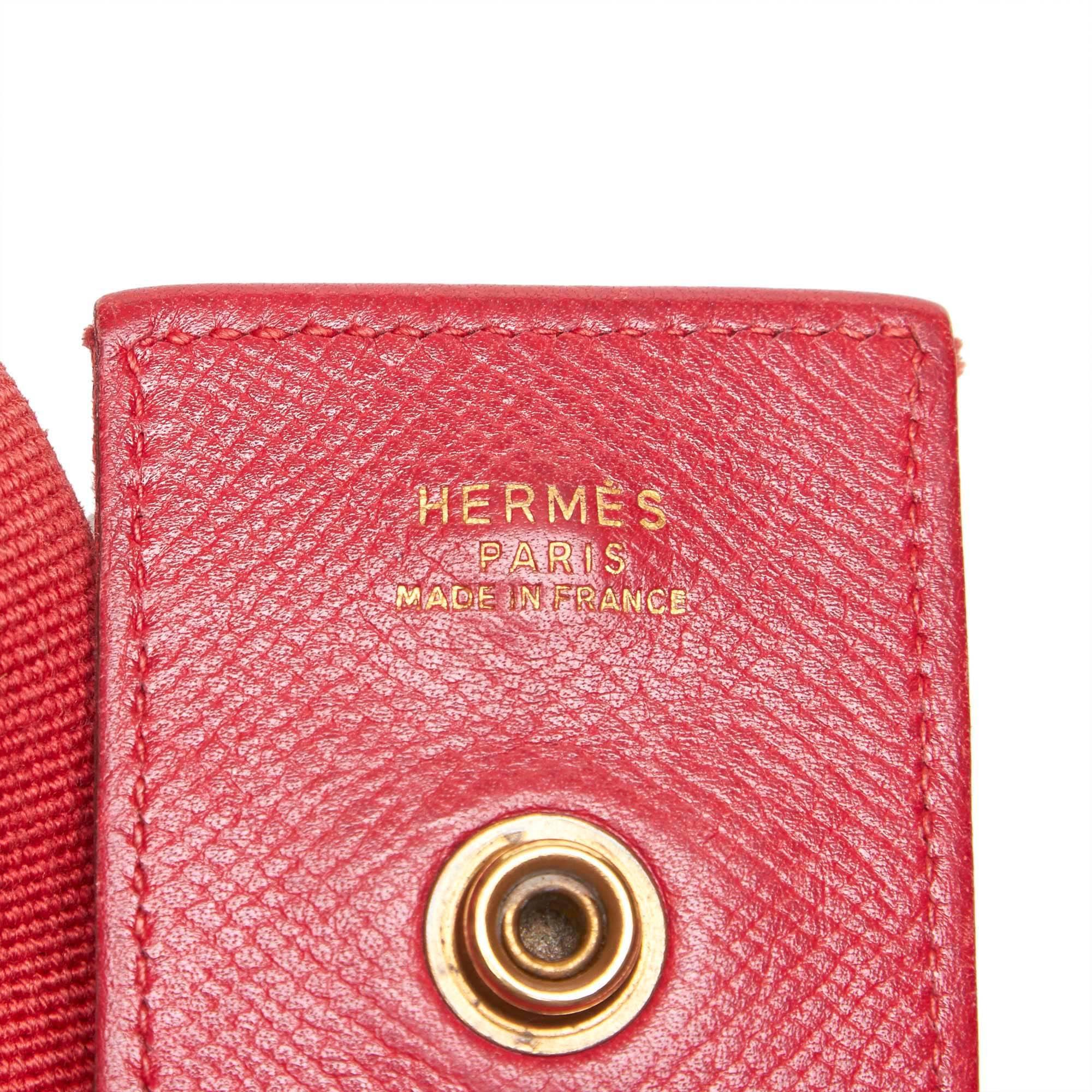 Hermes Red Epsom Tsako Bag 2