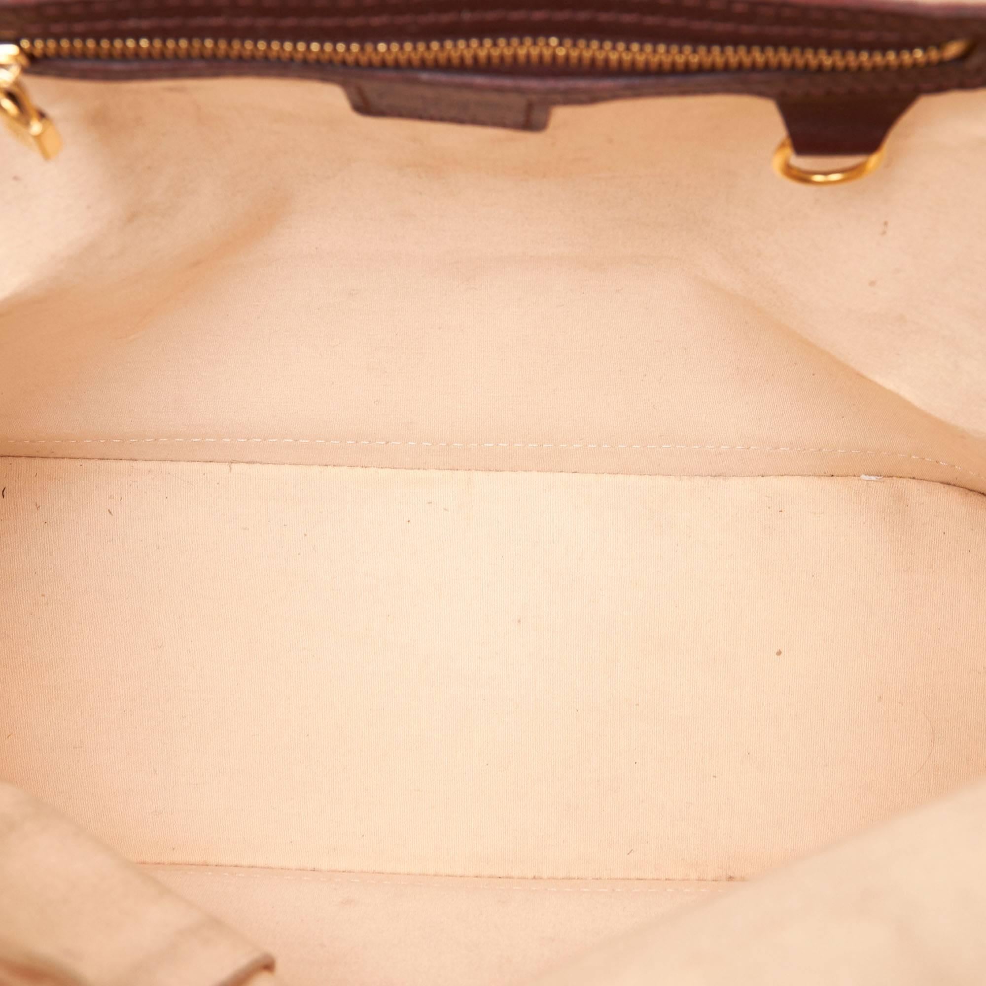 Louis Vuitton Pink and Brown Mini Lin Alma Haut Bag 1