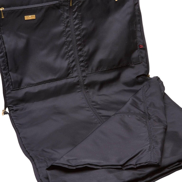 Balenciaga Black x Brown Nylon Garment Bag For Sale at 1stdibs