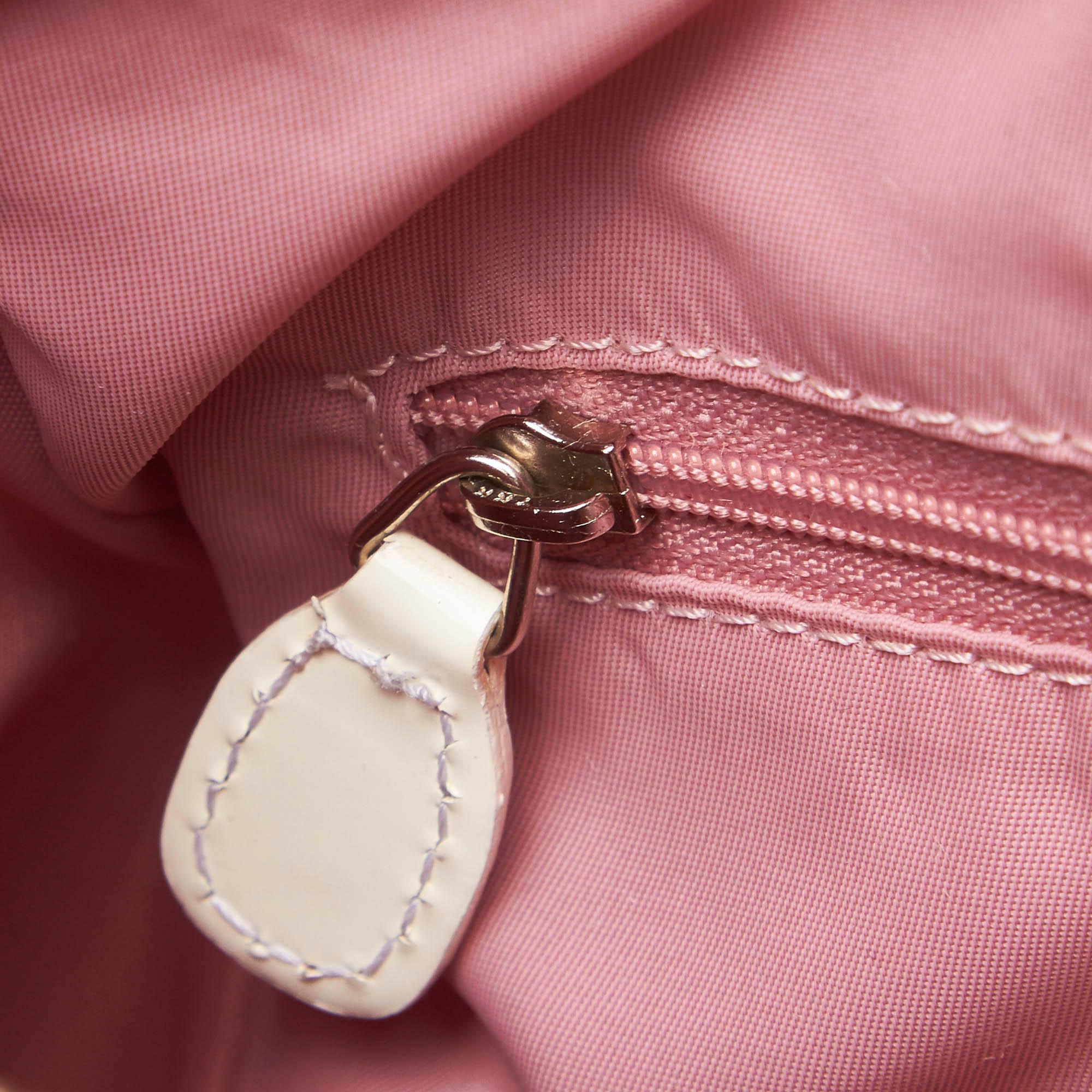 Women's Dior Pink x White Jacquard Diorissimo Boston Bag