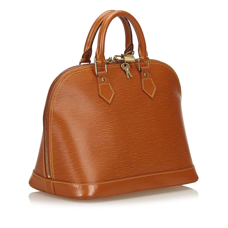Louis Vuitton Amande Electric Epi Leather Alma PM Bag Louis