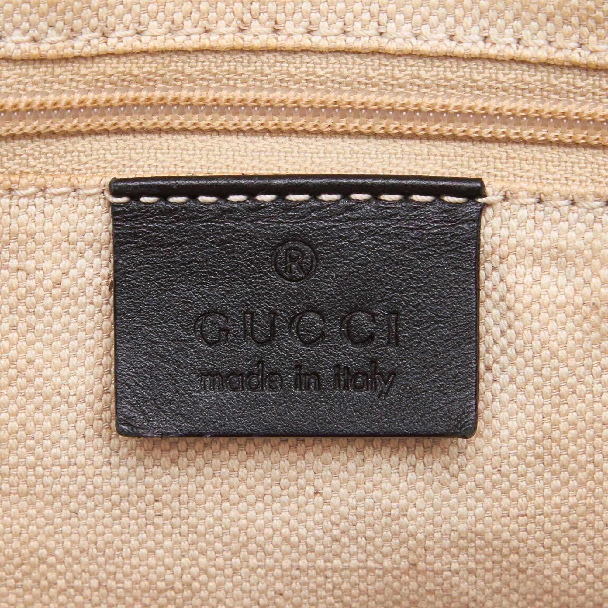 Gucci Brown x Black Diamante Sukey Shoulder Bag 2