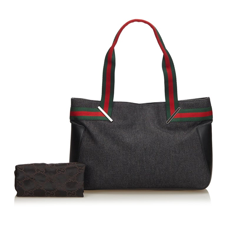 gucci tote bag denim