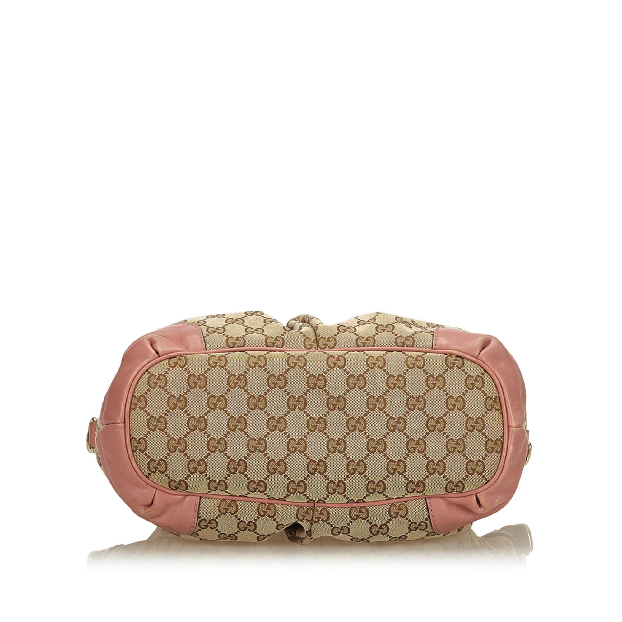 Women's or Men's Gucci Brown x Pink Guccissima Jacquard Satchel