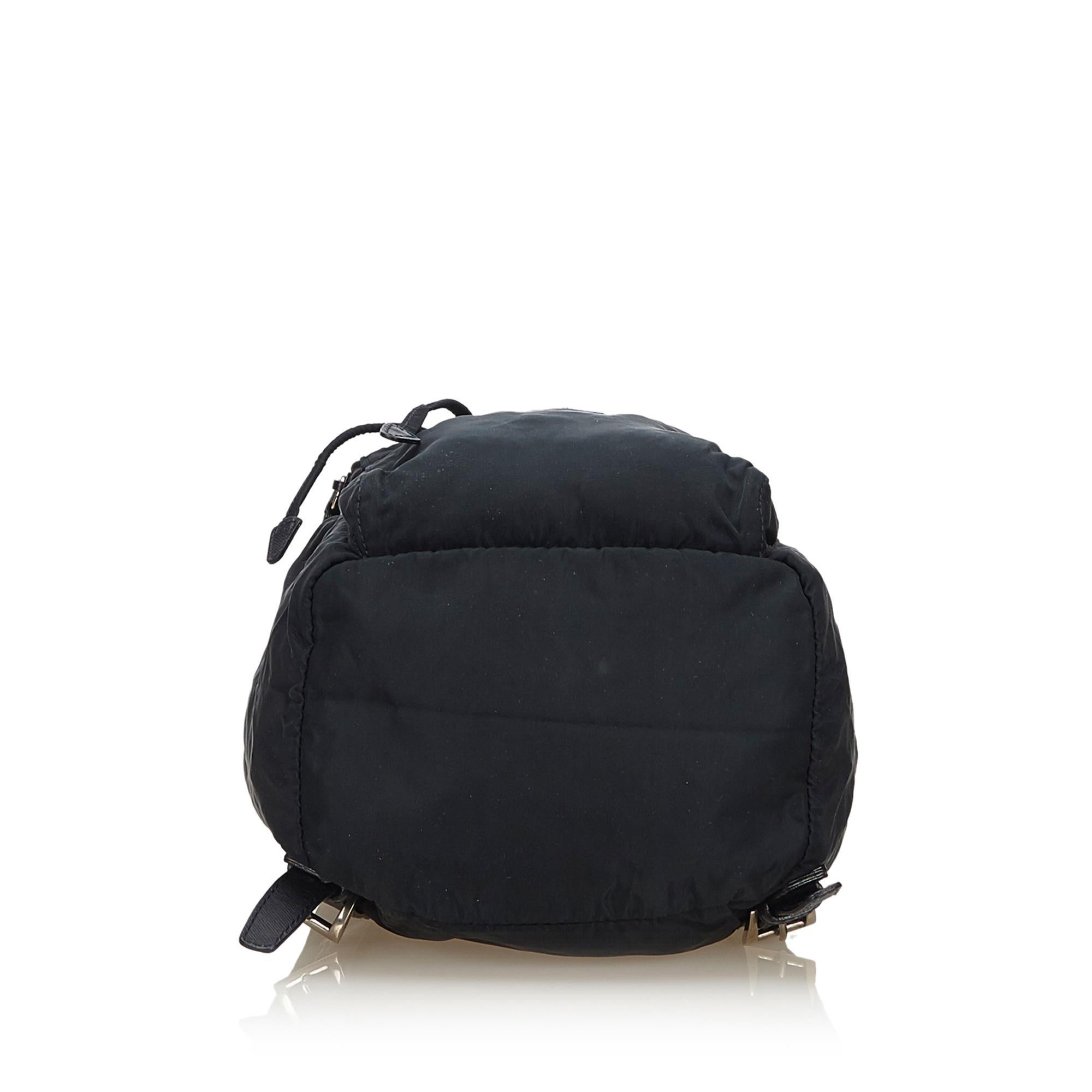 Women's or Men's Prada Black Nylon Drawstring Backpack