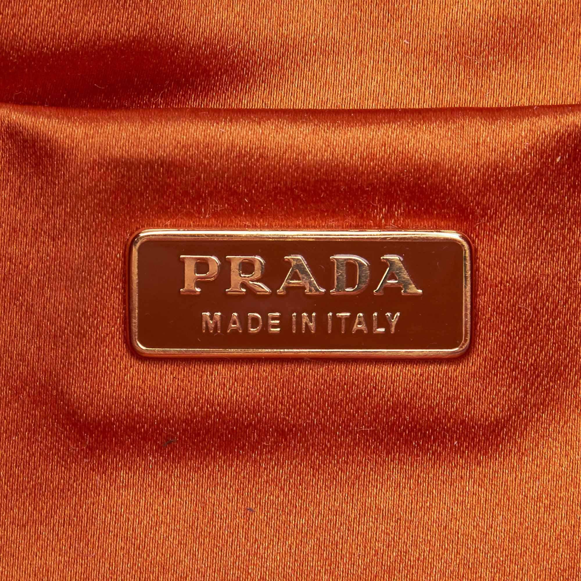 Women's or Men's Prada Orange Nylon Shoulder Bag