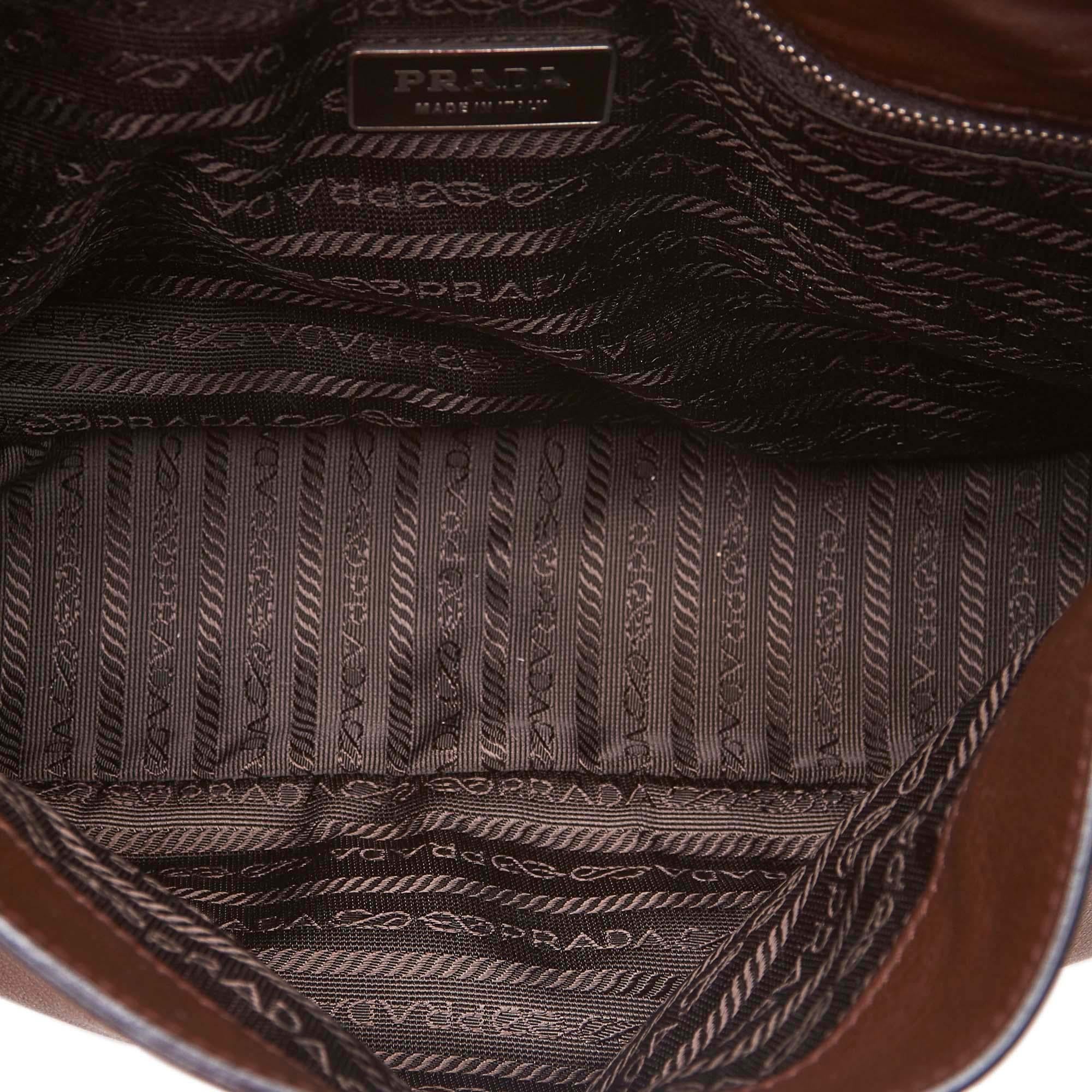 Women's or Men's Prada Brown x Dark Brown Leather Shoulder Bag
