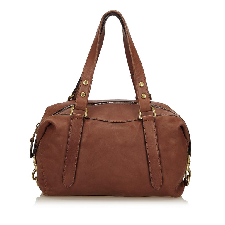 Mulberry Brown Leather Shoulder Bag at 1stDibs