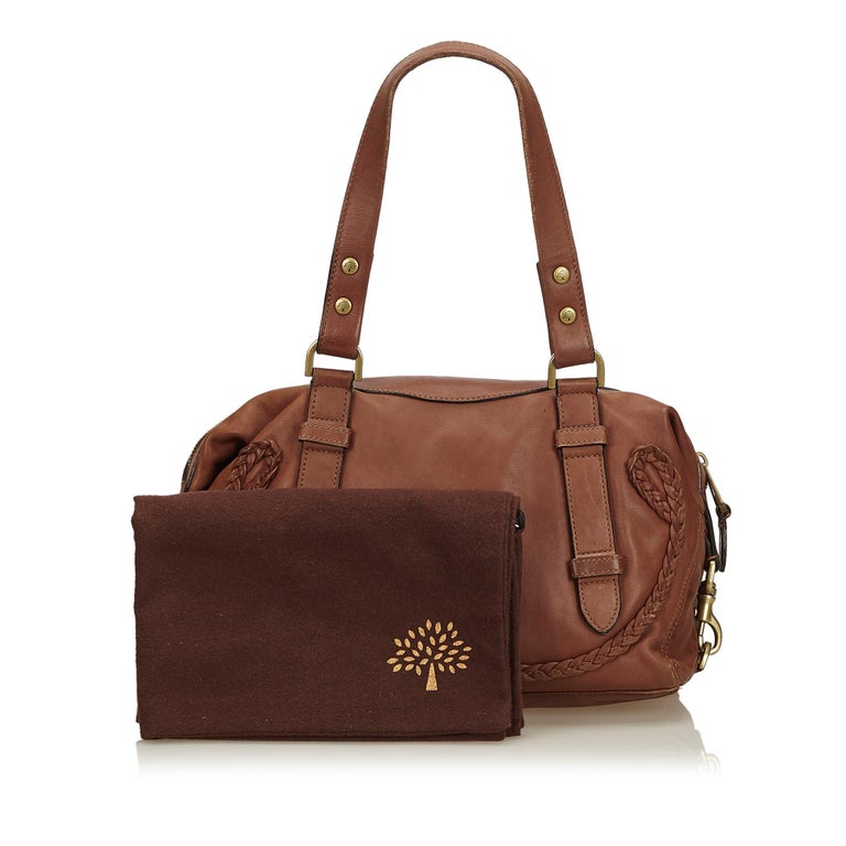 Mulberry Brown Leather Shoulder Bag at 1stDibs