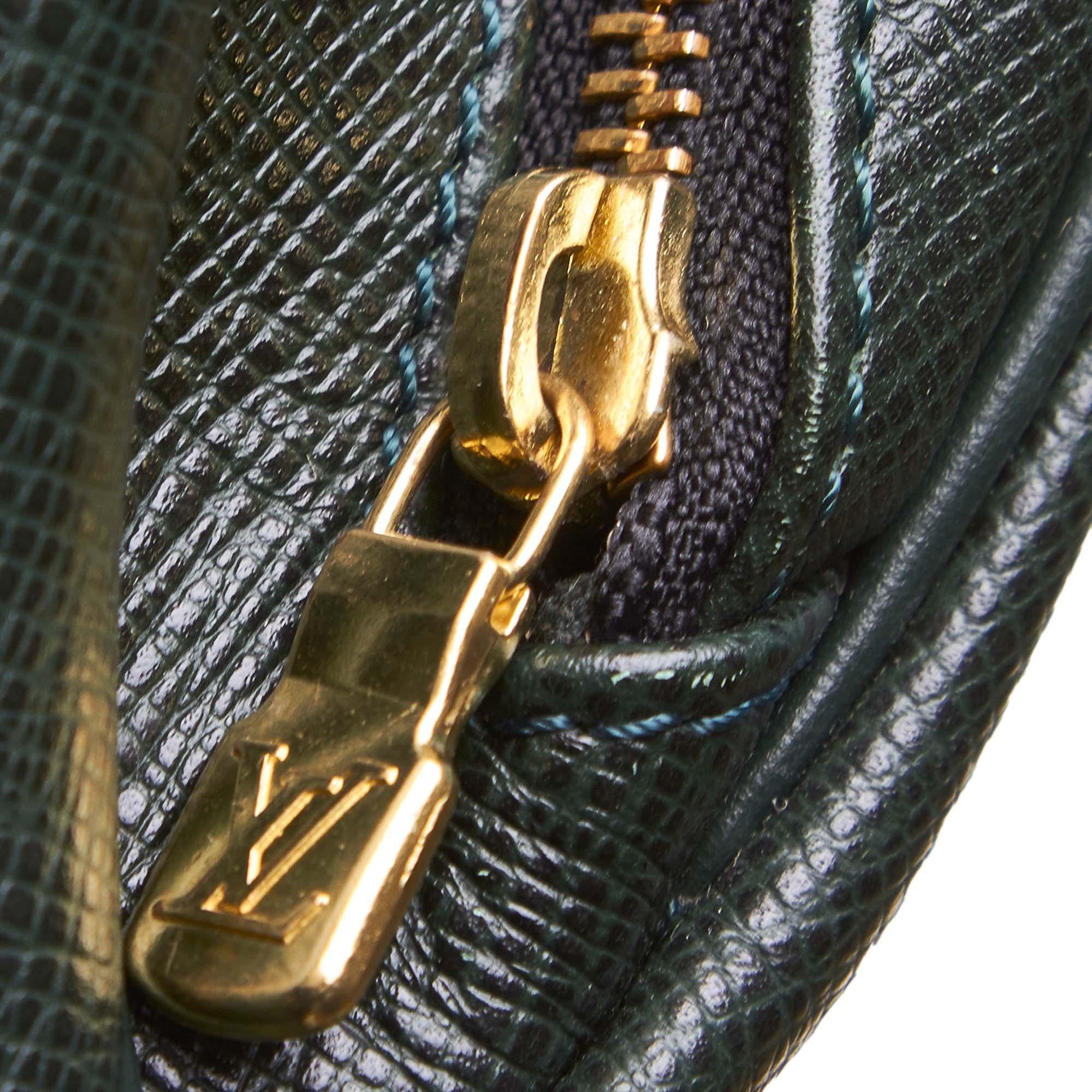 Louis Vuitton Dark Green Taiga Leather Cassiar Backpack 3