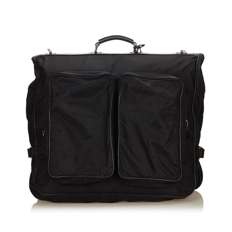 Prada Black Nylon Garment Bag at 1stdibs