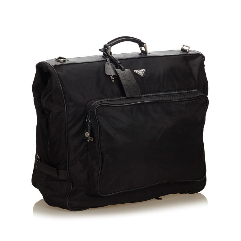Prada Black Nylon Garment Bag at 1stdibs