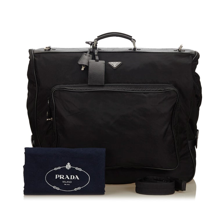 Prada Black Nylon Garment Bag at 1stdibs