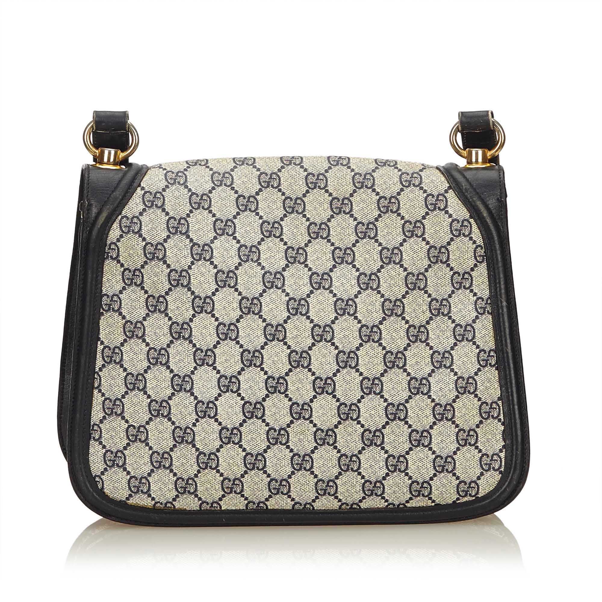 D G Purse Best Image Ccdbb Org Gucci Gray X Black Old Canvas Shoulder Bag At 1stdibs