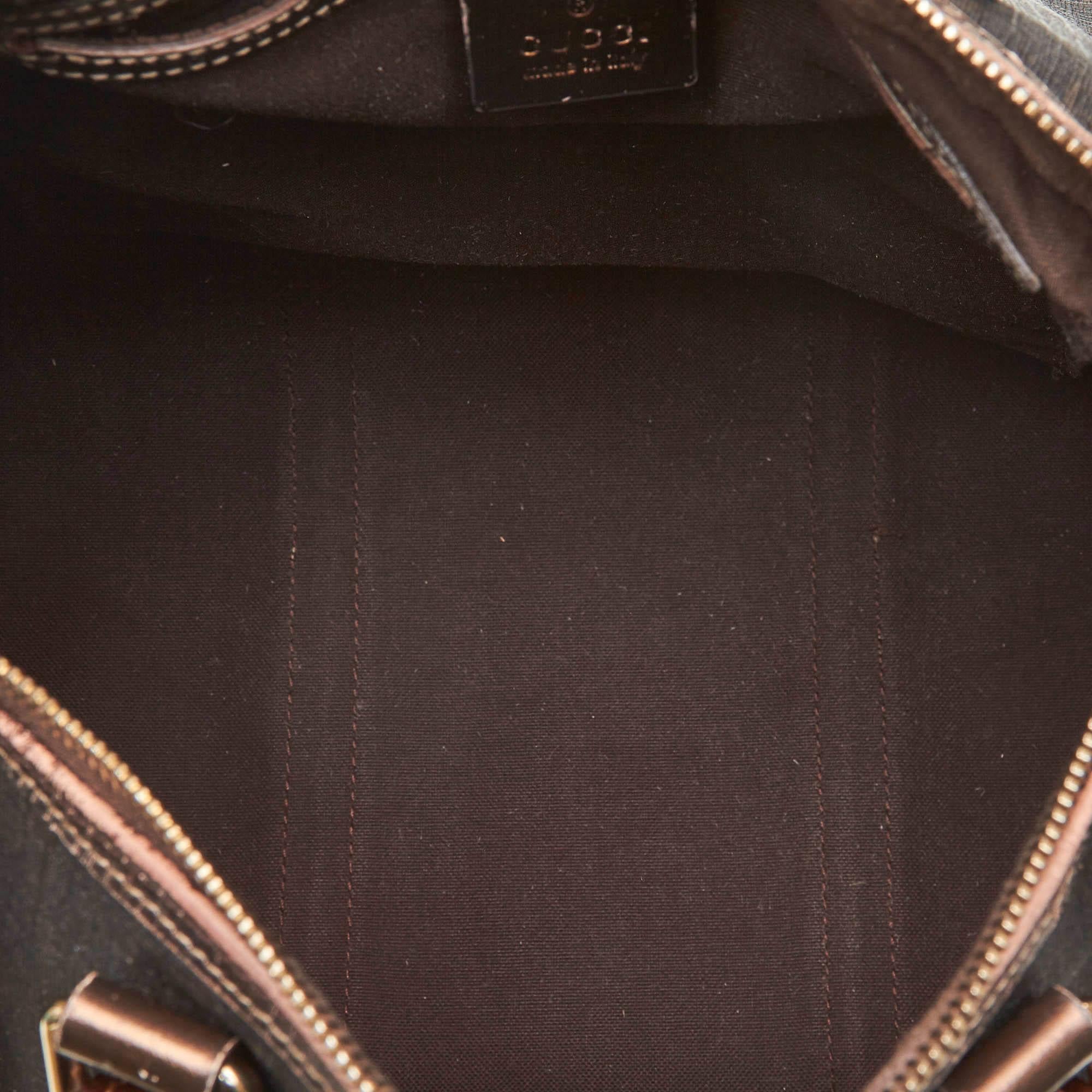 Women's or Men's Gucci Brown x Dark Brown Guccissima Joy Boston Bag For Sale