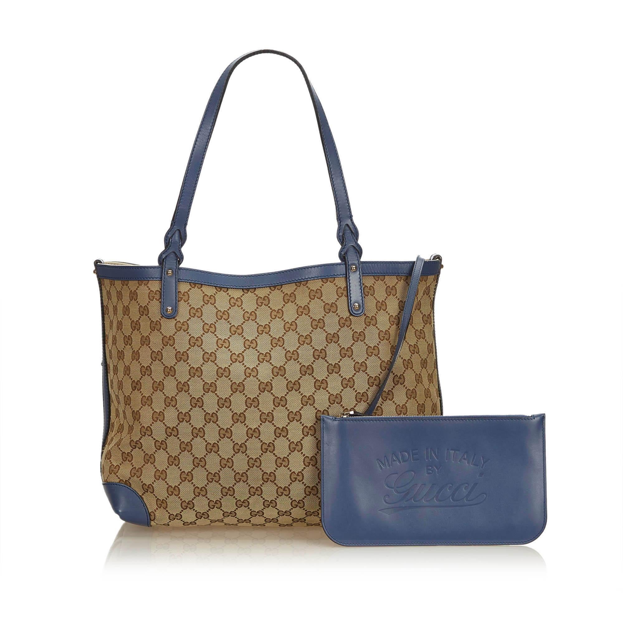 Gucci Brown Guccissima Canvas Craft Tote Bag 7