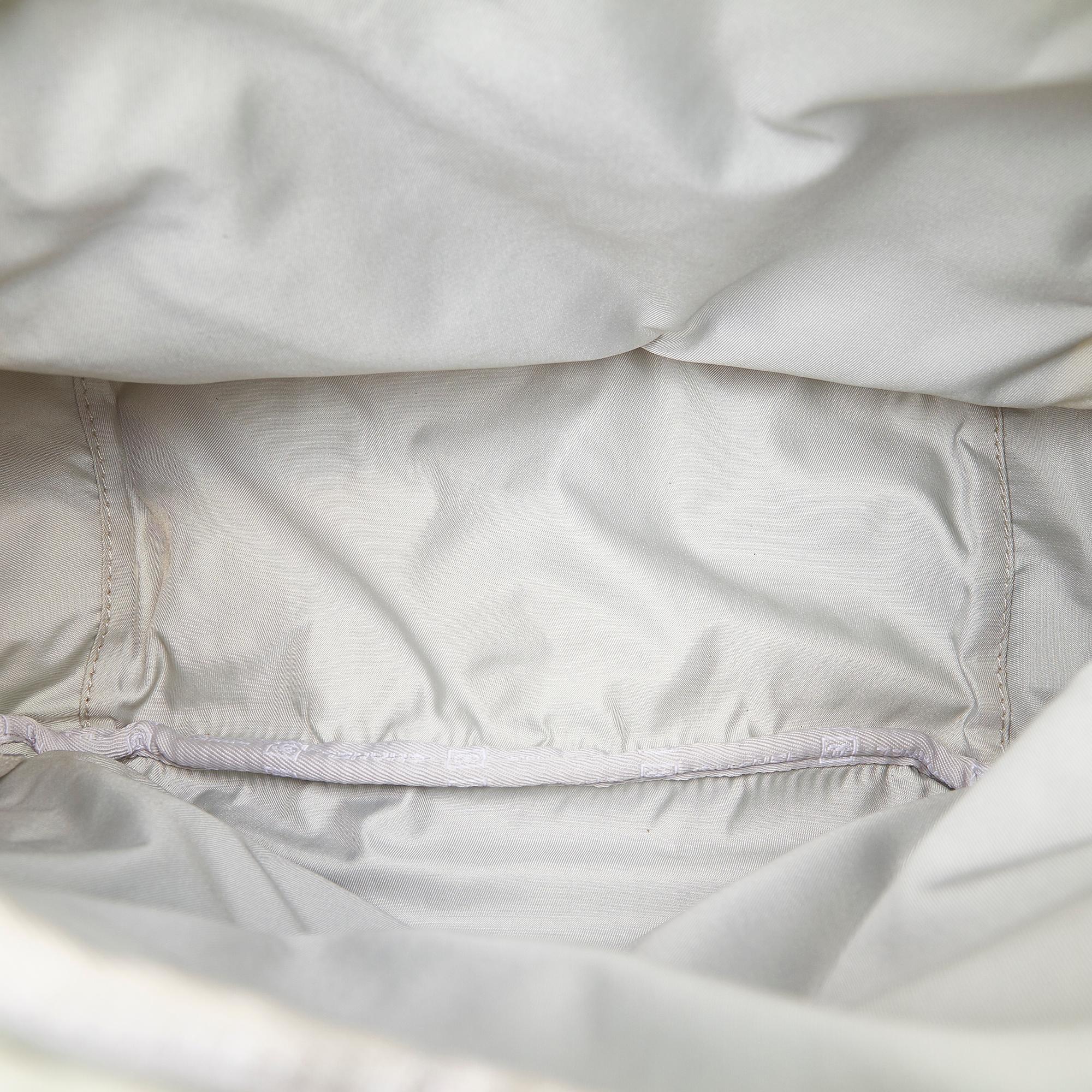 Women's or Men's Chanel White x Ivory x Gray CC Camellia Sport Line Tote Bag