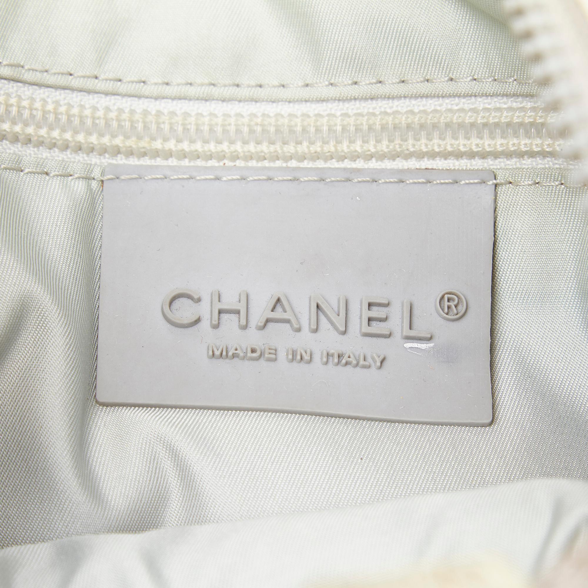 Chanel White x Ivory x Gray CC Camellia Sport Line Tote Bag 1