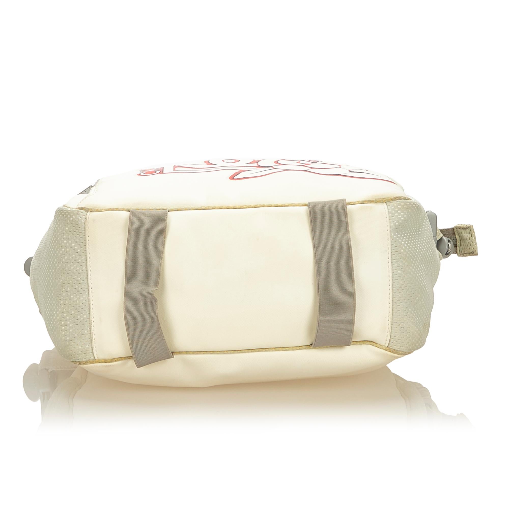 Chanel White x Ivory x Gray CC Camellia Sport Line Tote Bag In Good Condition In Orlando, FL