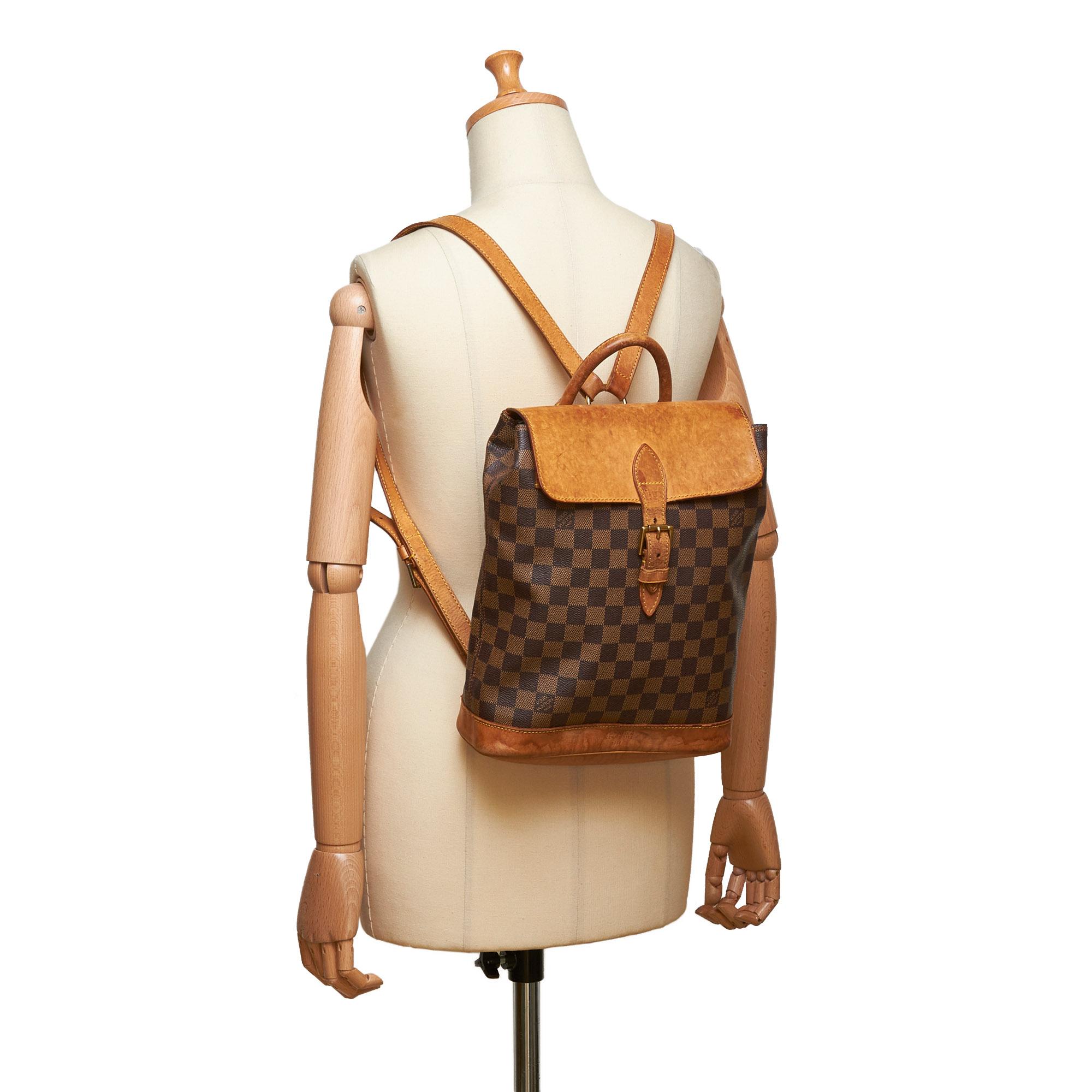 Louis Vuitton Brown Damier Ebene Arlequin Backpack  For Sale 5
