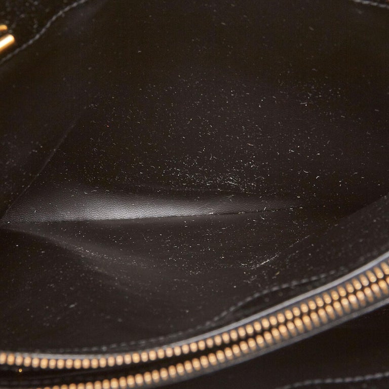 Chanel Black Patent Leather Chain Shoulder Bag For Sale at 1stDibs