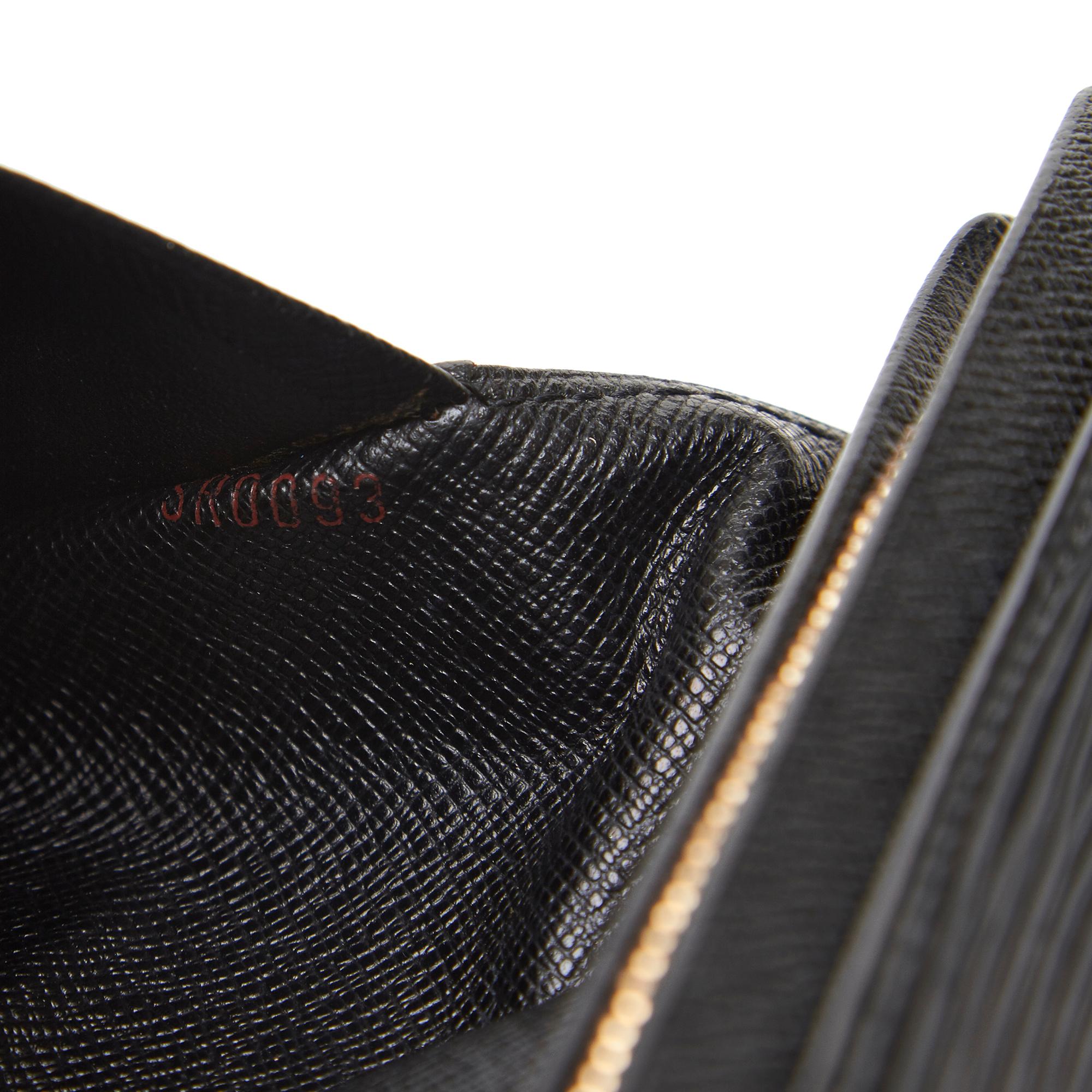 Louis Vuitton Black Epi Portefeuille Tresor Bifold Wallet For Sale 2