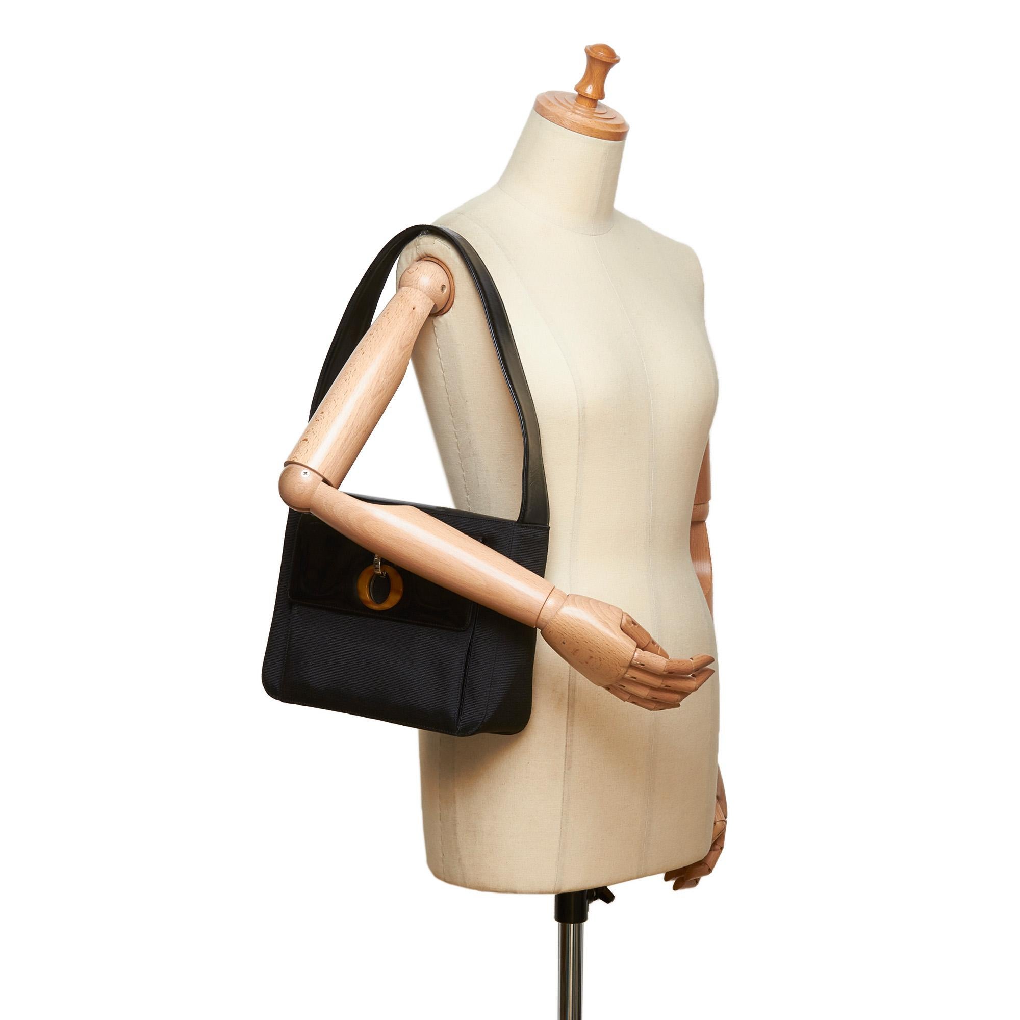 Dior Black Leather Shoulder Bag 5