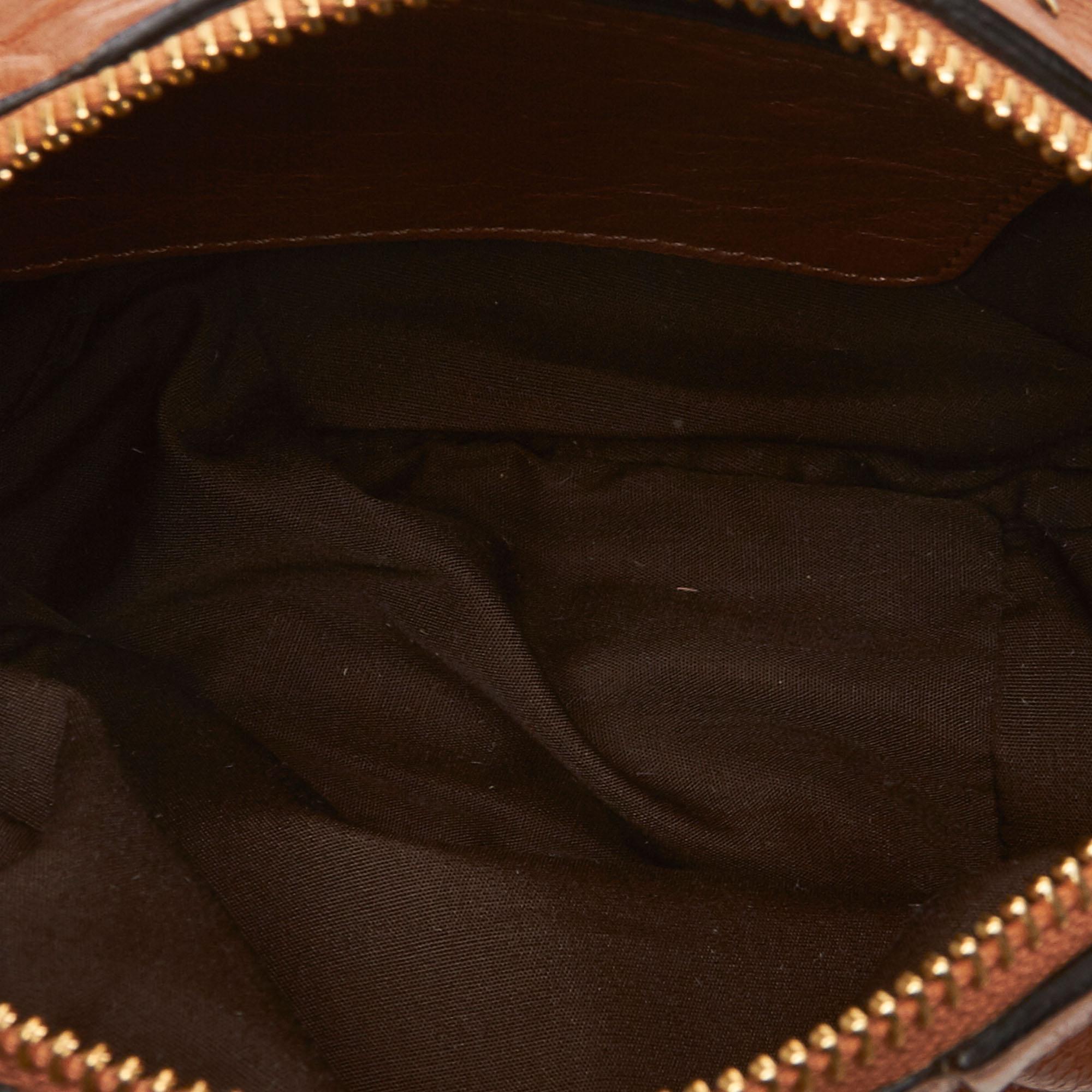 Chloe Brown Leather Crossbody Bag For Sale 1