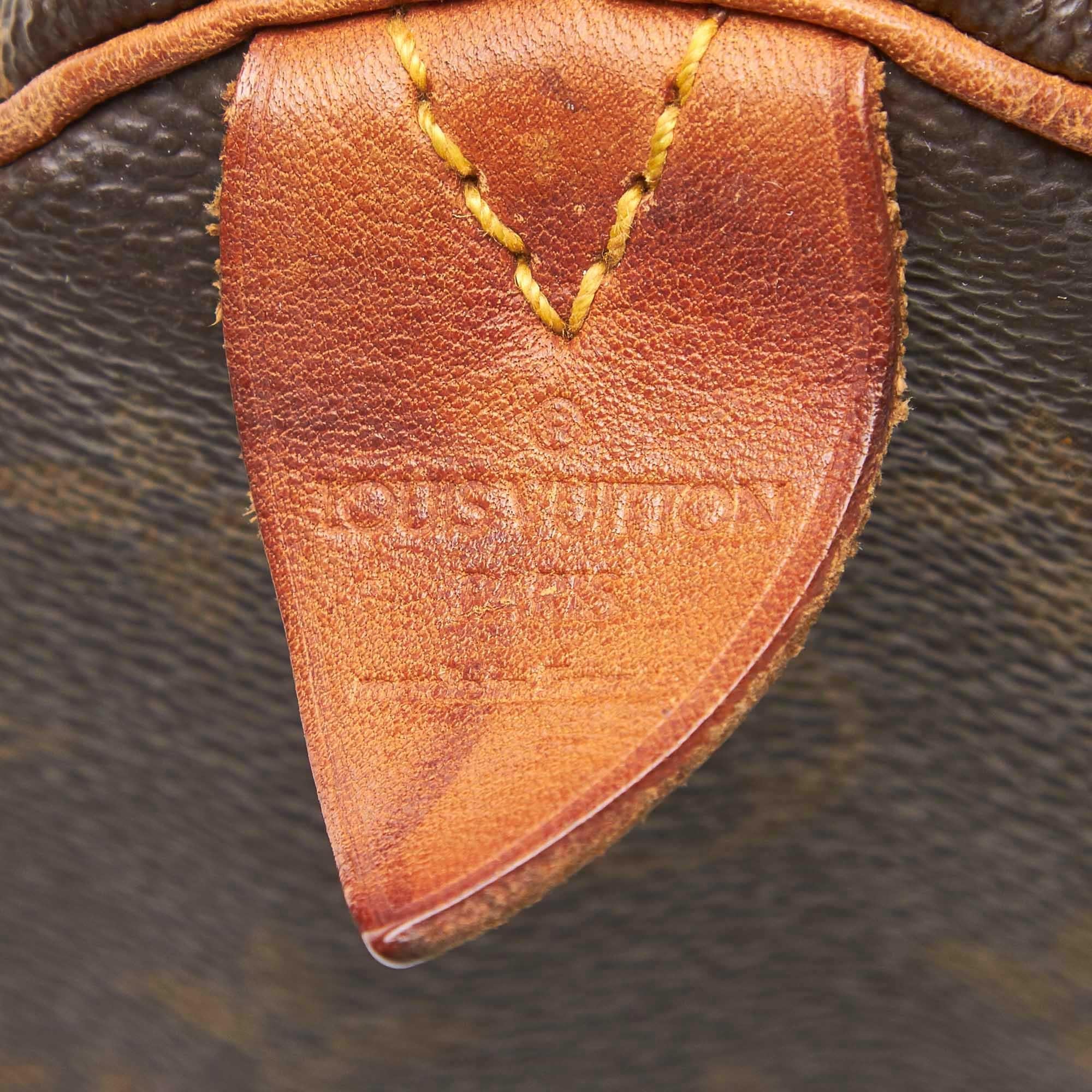 Louis Vuitton Brown Monogram Speedy 35 1