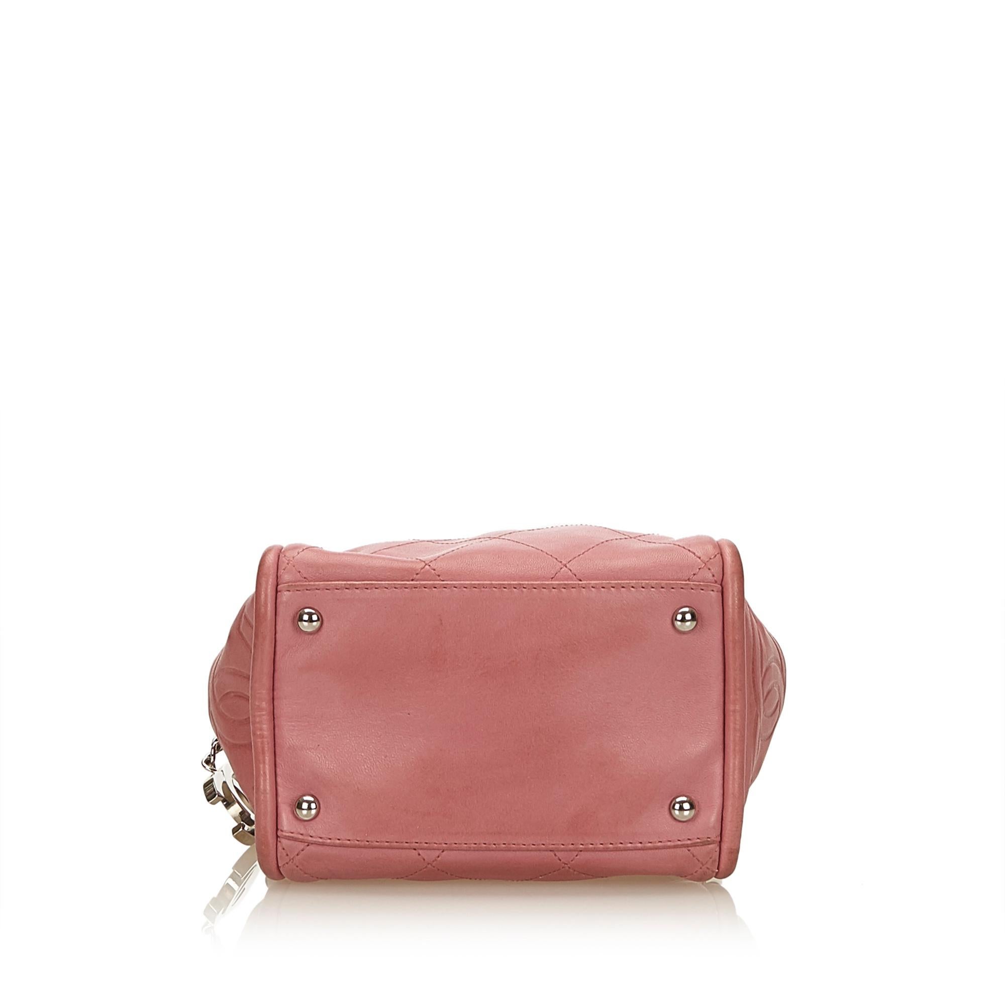Women's or Men's Chanel Pink Wild Stitch Lambskin Handbag