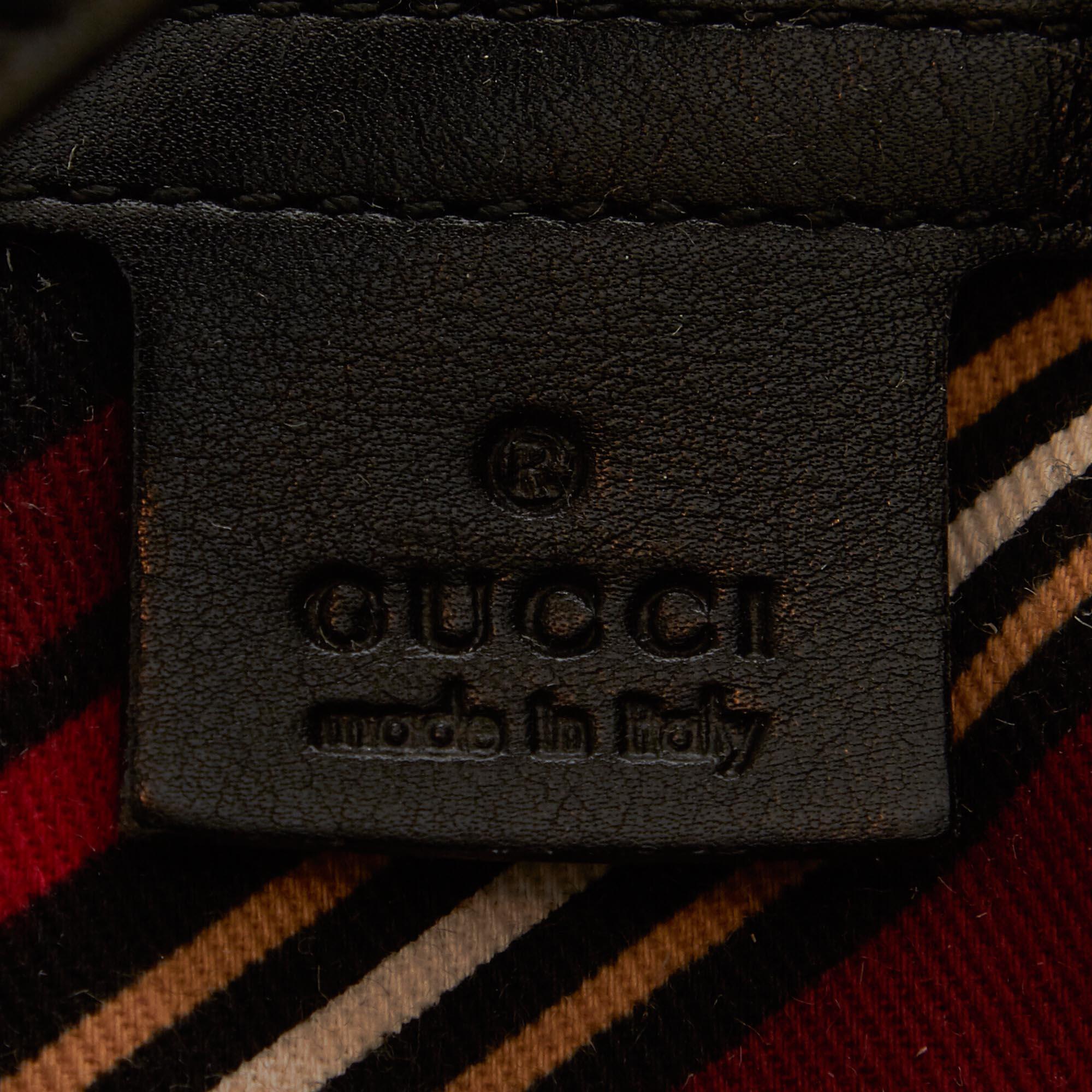 Women's or Men's Gucci Black Leather Britt Tote Bag
