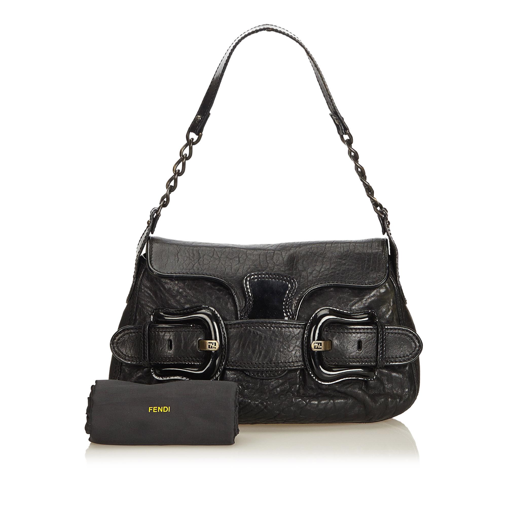 Fendi Black Leather B Bis Bag 5