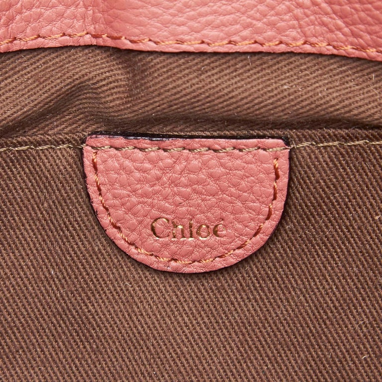 Chloe Pink Leather Elsie Neo Folk Shoulder Bag For Sale at 1stDibs ...
