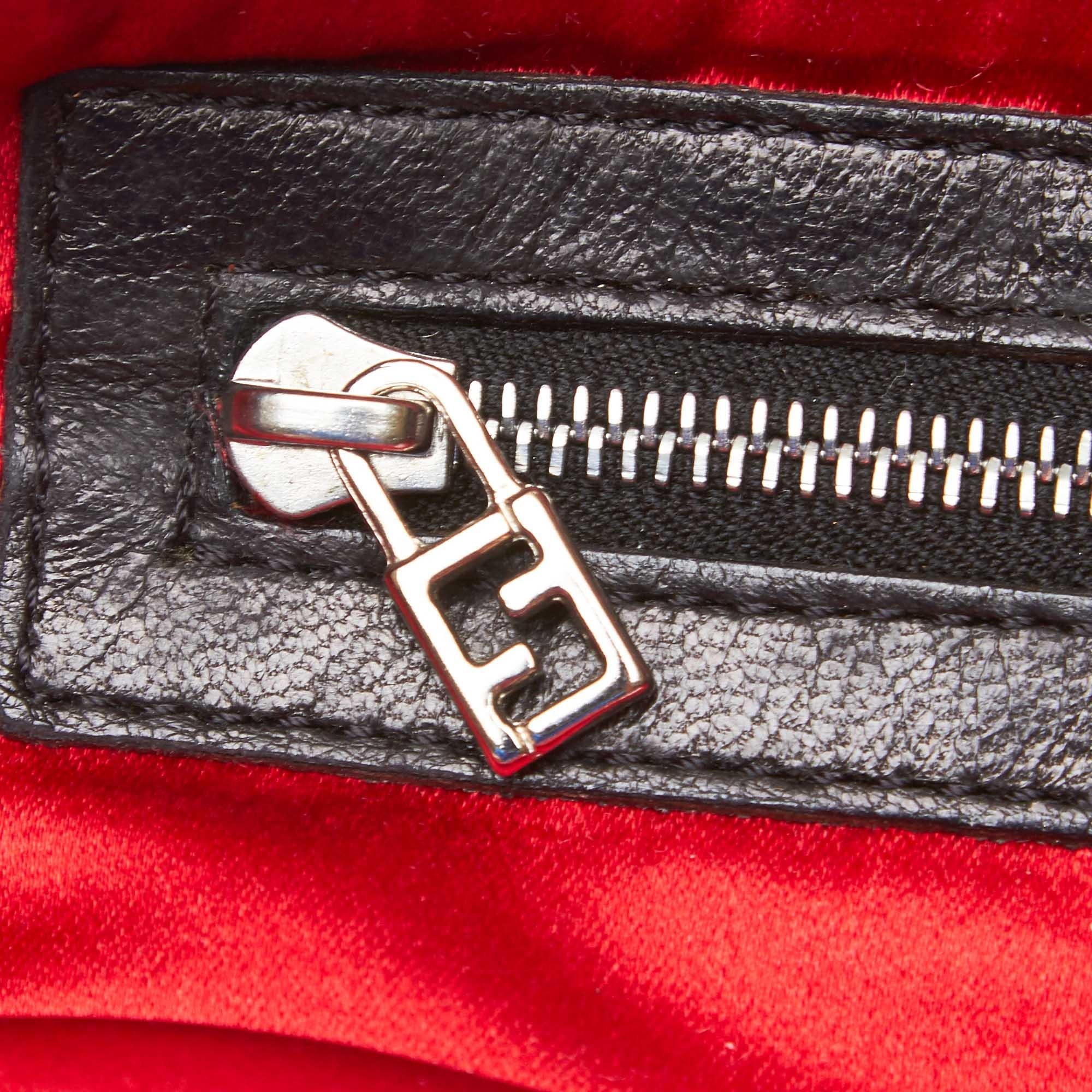 Fendi Black Leather Crossbody Bag 4