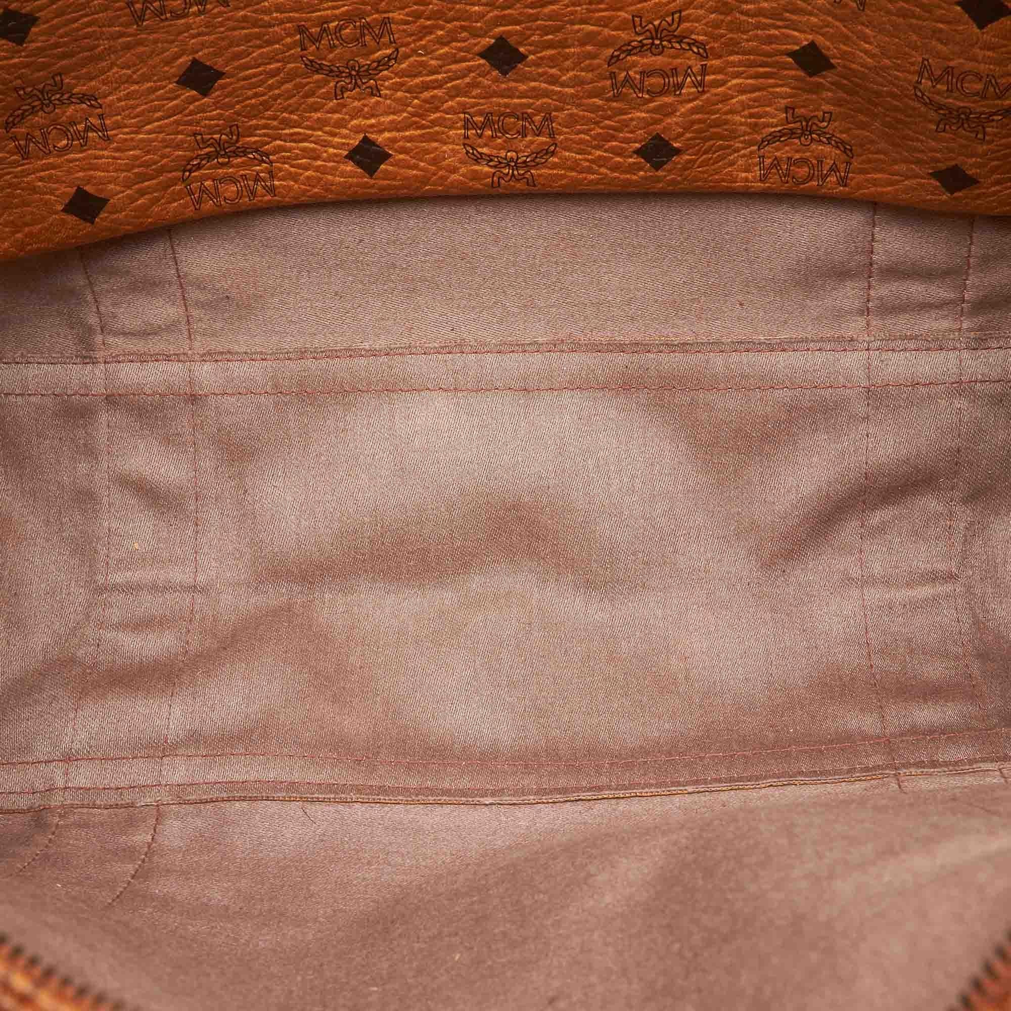 Women's or Men's MCM Brown Visetos Leather Tote Bag