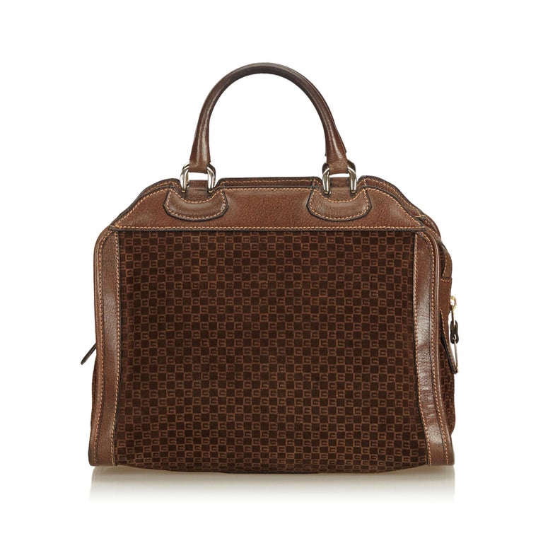 Gucci Brown X Dark Old Suede Handbag