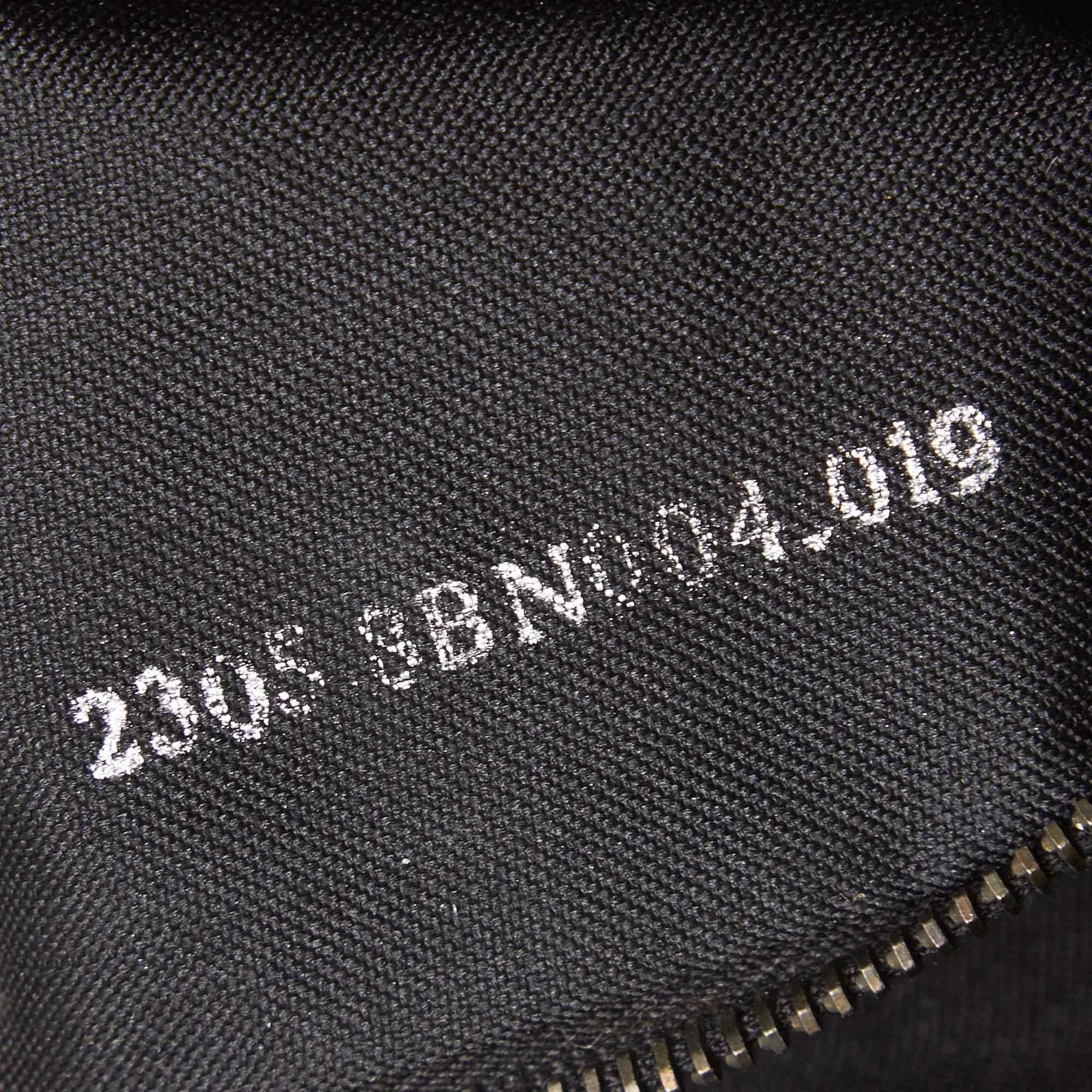 Fendi Black Zucchino Canvas Handbag For Sale 3