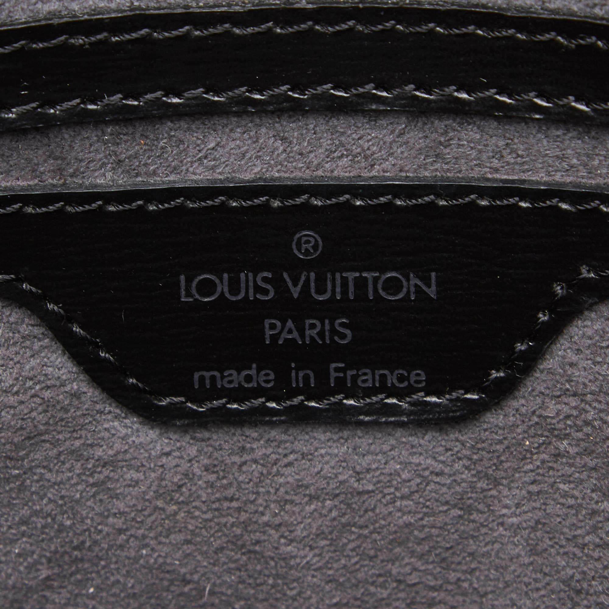 Louis Vuitton Black Epi Saint Jacques PM For Sale 3