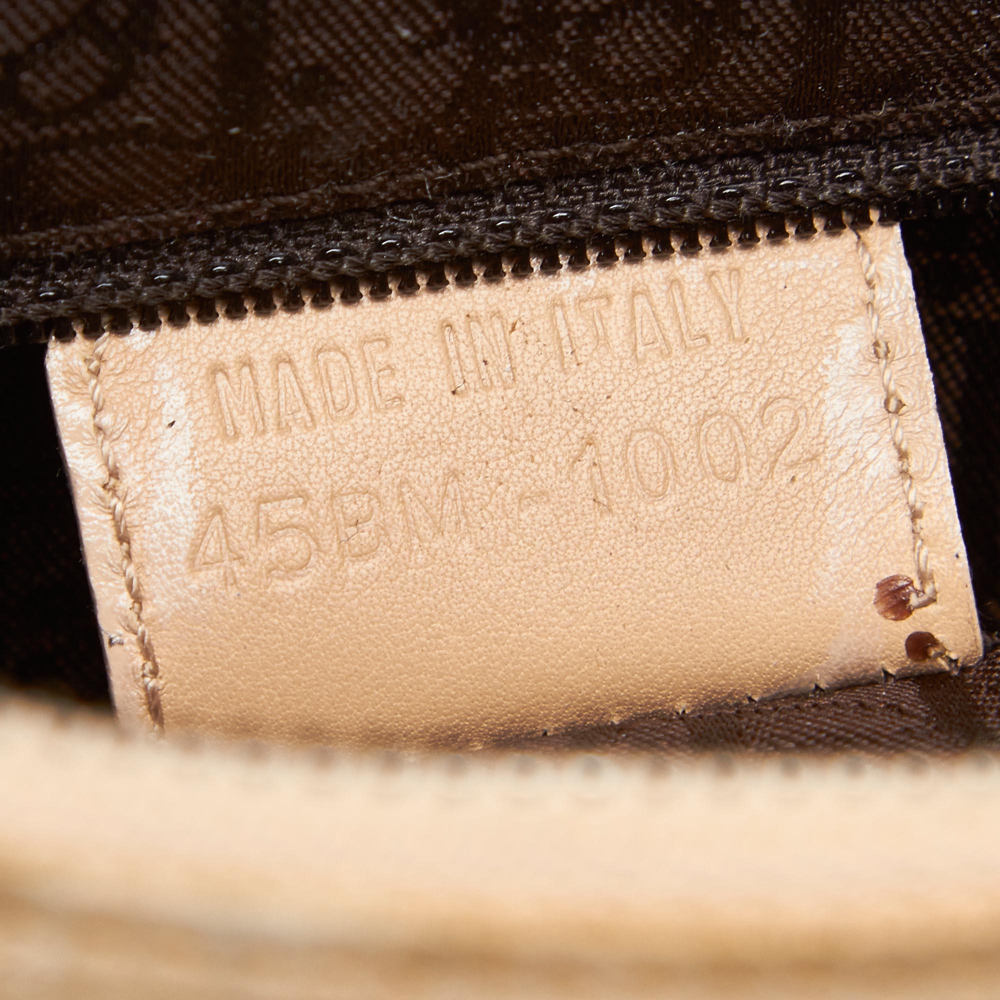 Dior Brown x Beige Suede Admit It Shoulder Bag 2