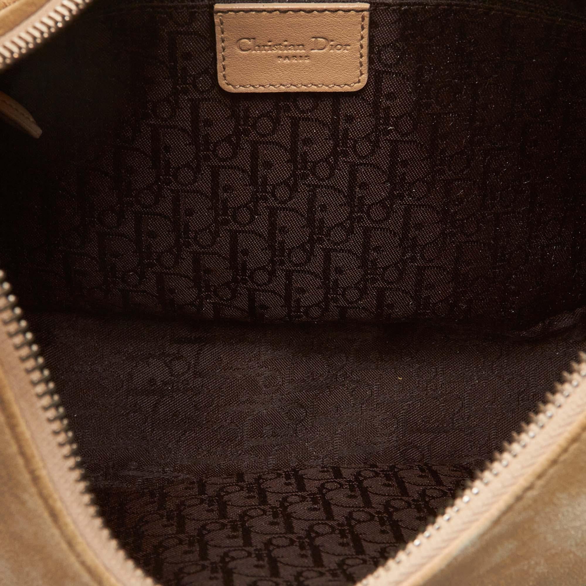 Women's or Men's Dior Brown x Beige Suede Admit It Shoulder Bag