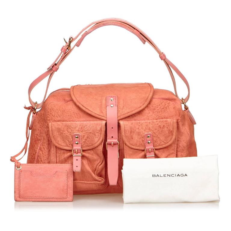 Balenciaga Pink Leather Shoulder Bag For Sale at 1stdibs
