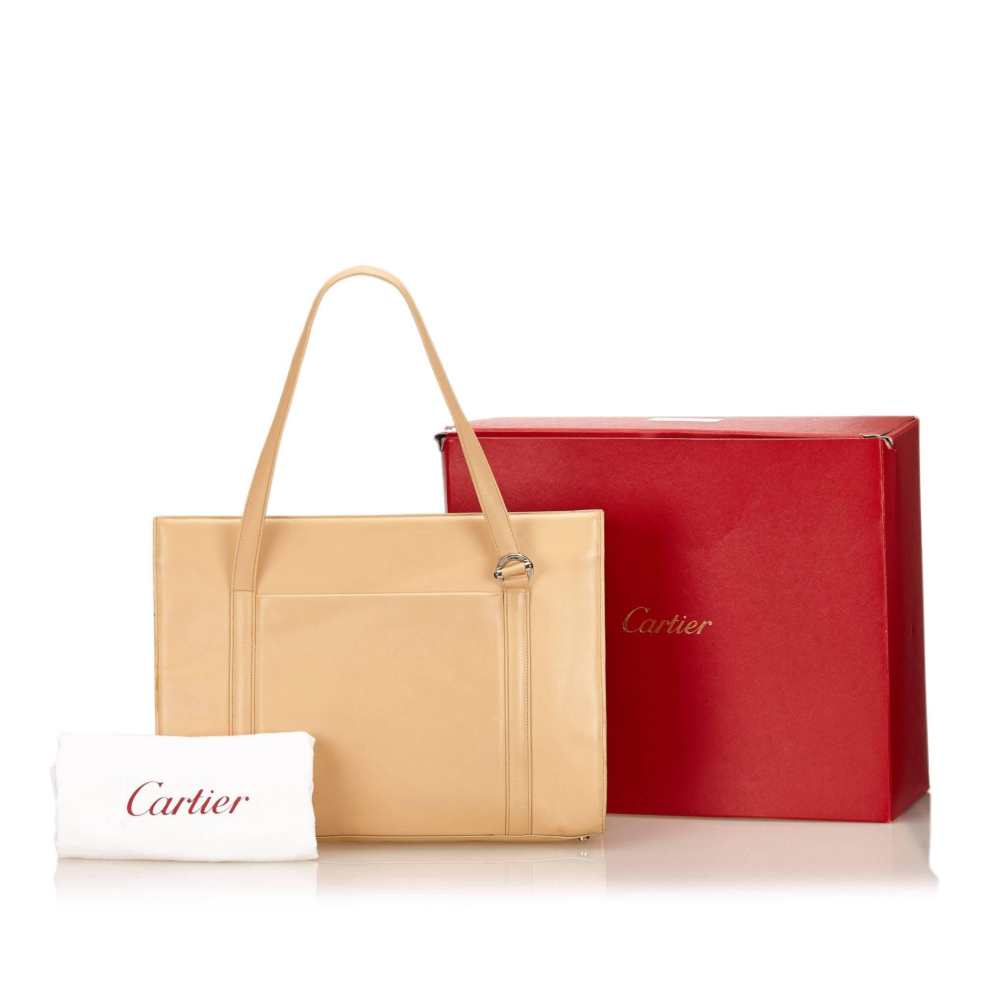 Cartier Brown Tote Bag 4