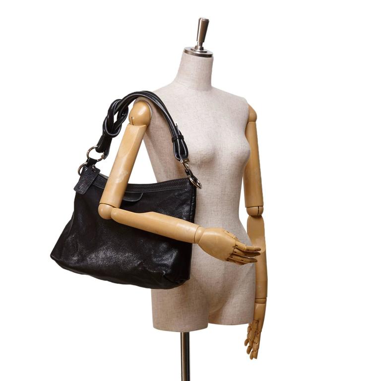 Chloe black Leather Shoulder Bag For Sale at 1stdibs