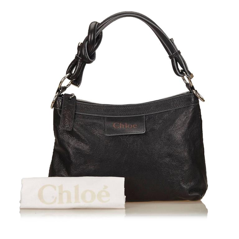 Chloe black Leather Shoulder Bag For Sale at 1stdibs