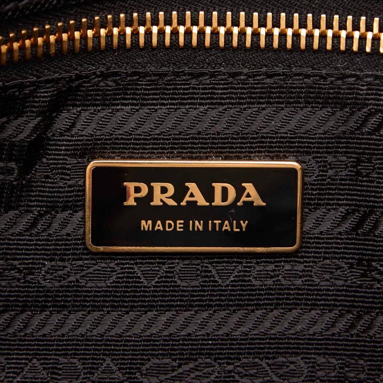 Prada Black Leather Clutch For Sale at 1stdibs