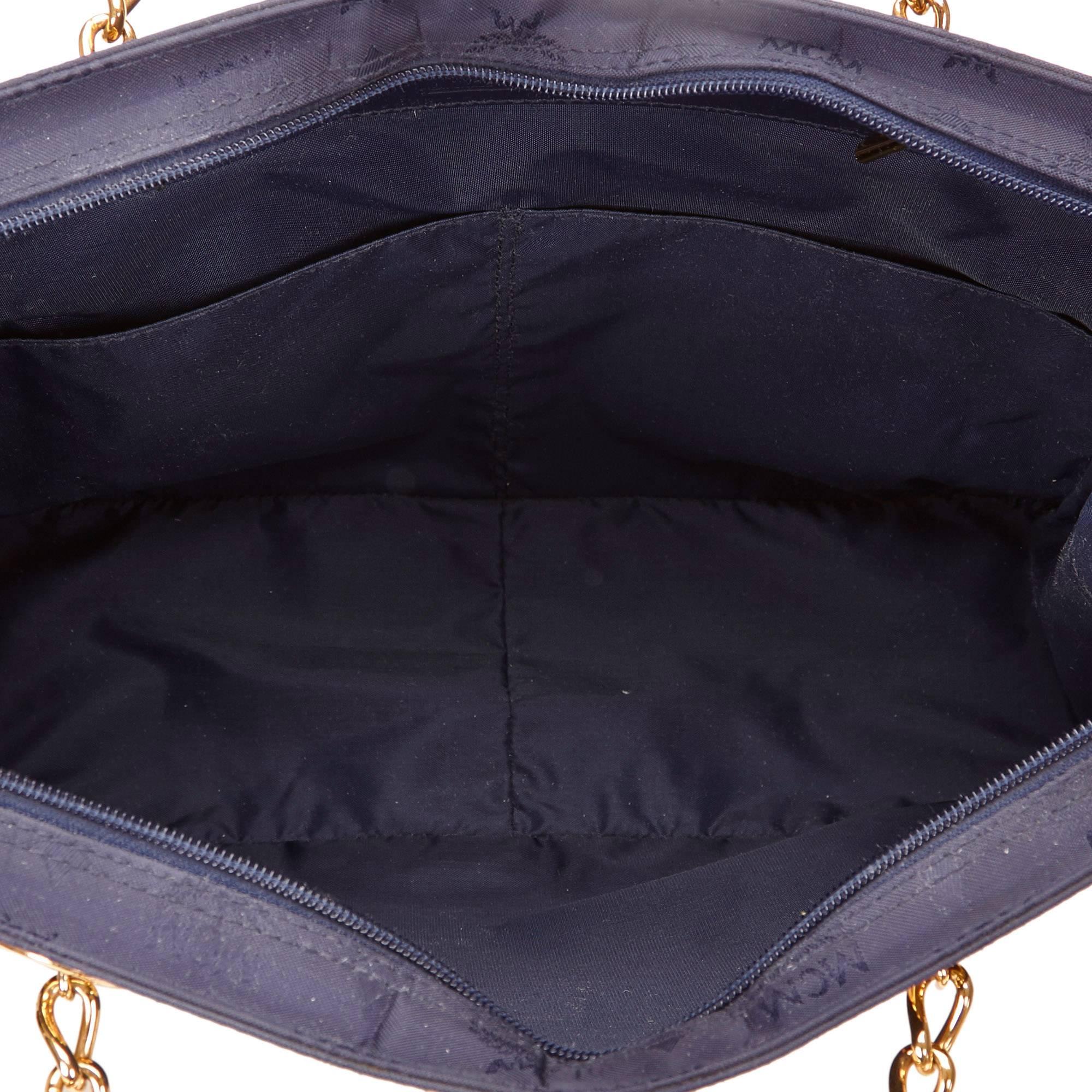 MCM Black Nylon Chain Shoulder Bag 1