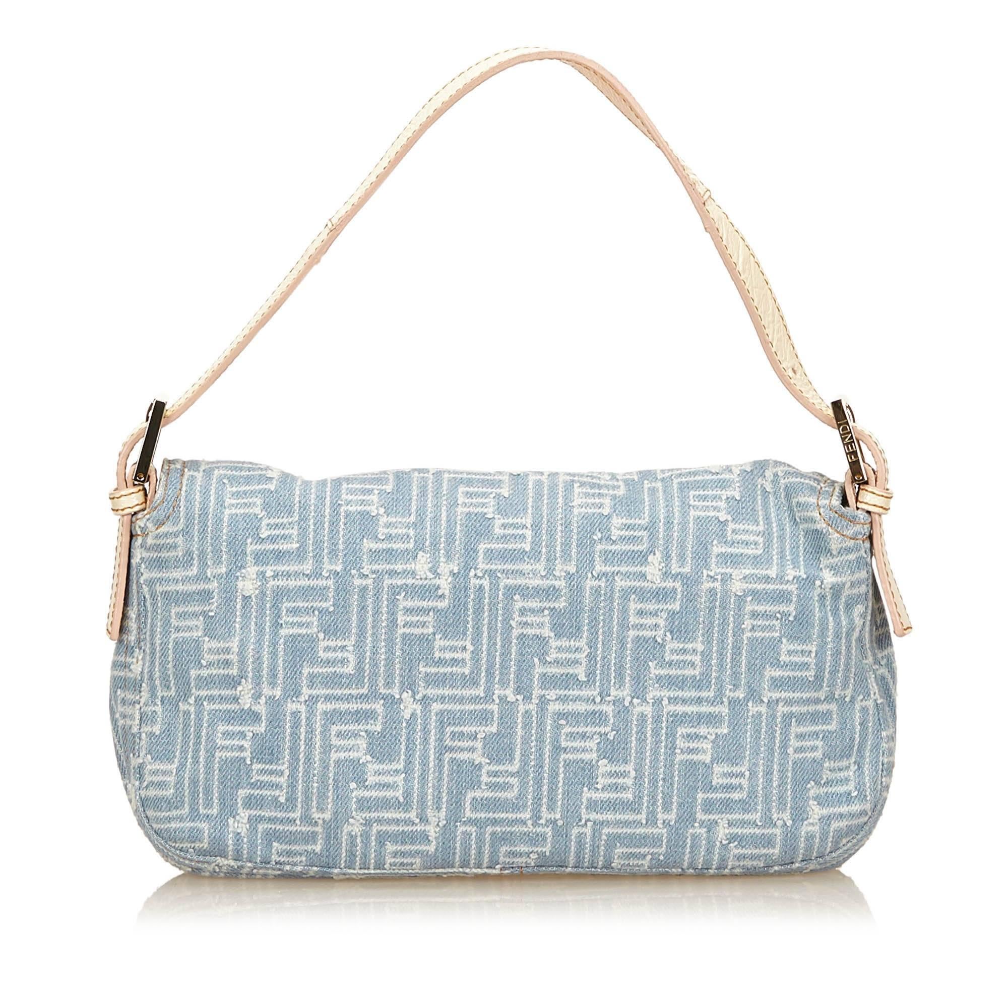 fendi jacquard baguette