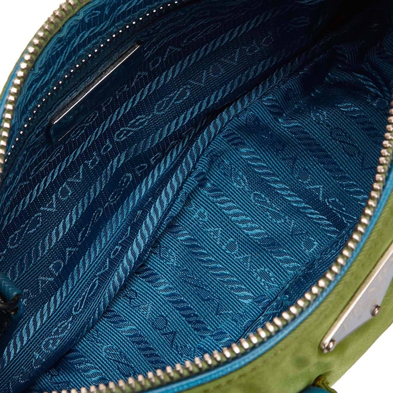Prada Blue Nylon Shoulder Bag For Sale at 1stdibs