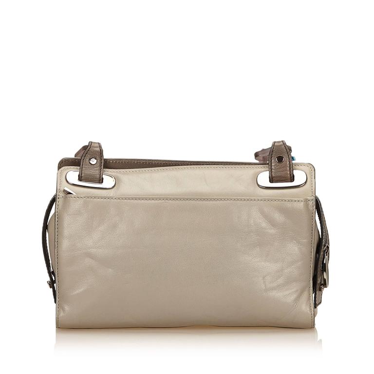 Balenciaga Gray Leather Handbag For Sale at 1stdibs
